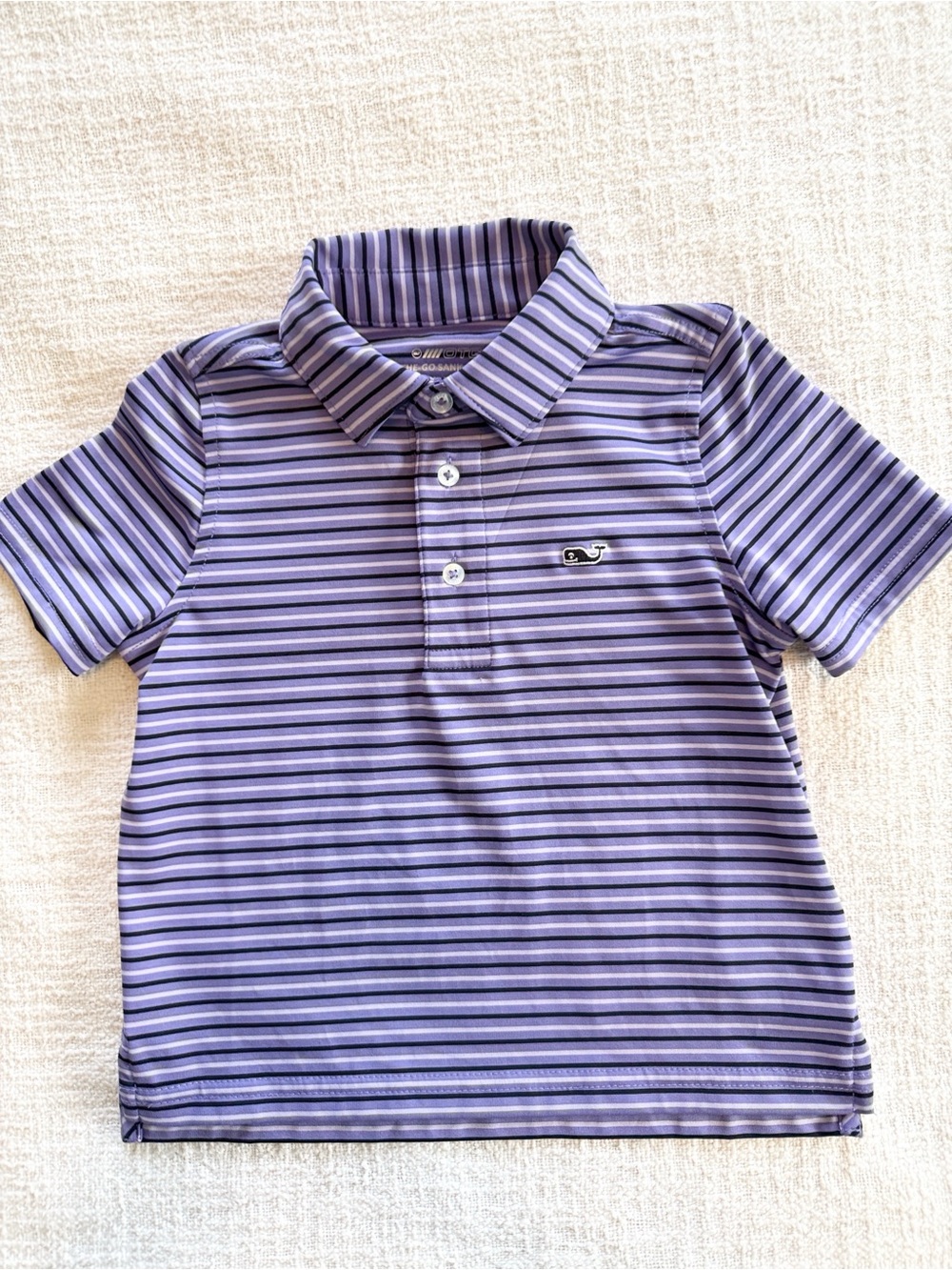 Vineyard Vines 3T Performance Purple Polo